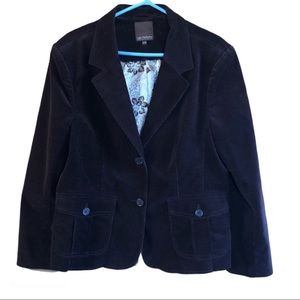 Lady Hathaway brown Corduroy blazer Sz XL